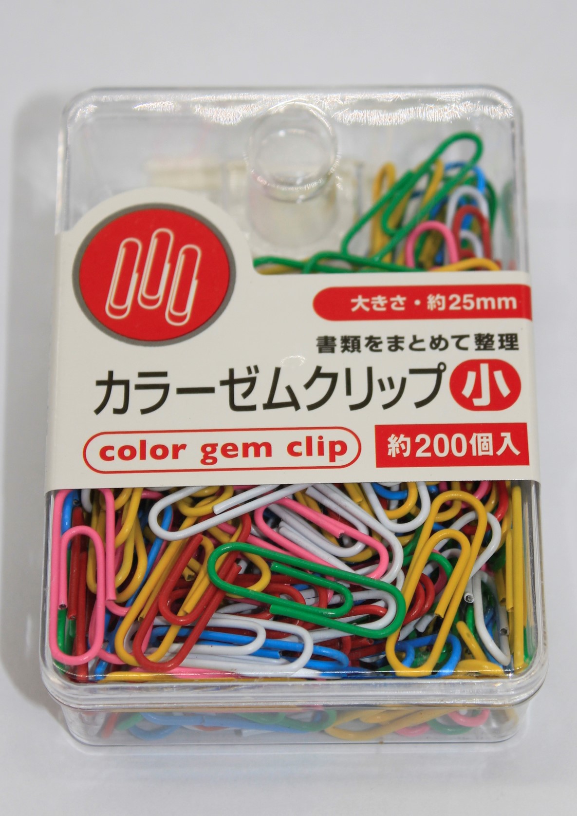 カラーゼムクリップ (小) 25mm 200P