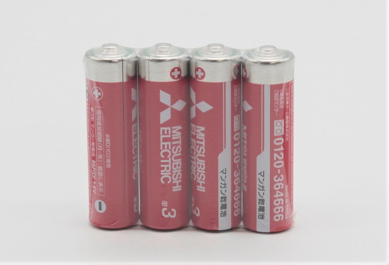 三菱(赤)マンガン乾電池　単3(4P)R6P/4S
