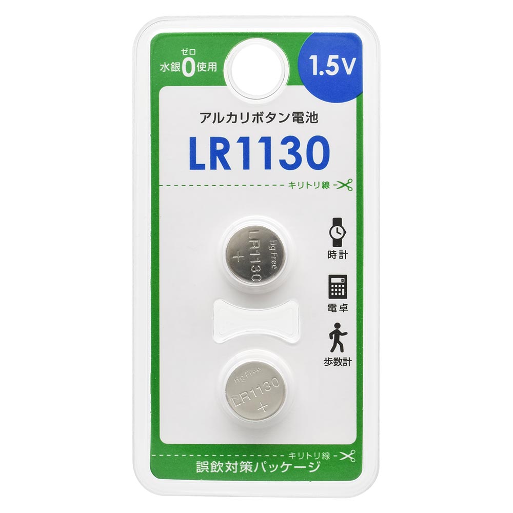 ｱﾙｶﾘﾎﾞﾀﾝ電池  LR1130 LR1130B2P
