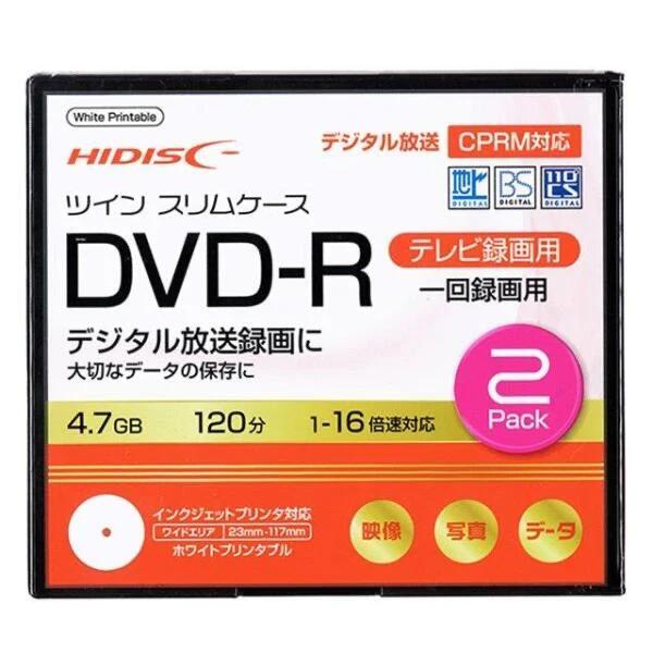 DVD-R 120分  16倍速録画用2枚入
