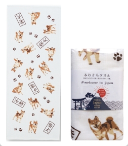 ふわさらFﾀｵﾙwelcome to japan 忠犬柴犬